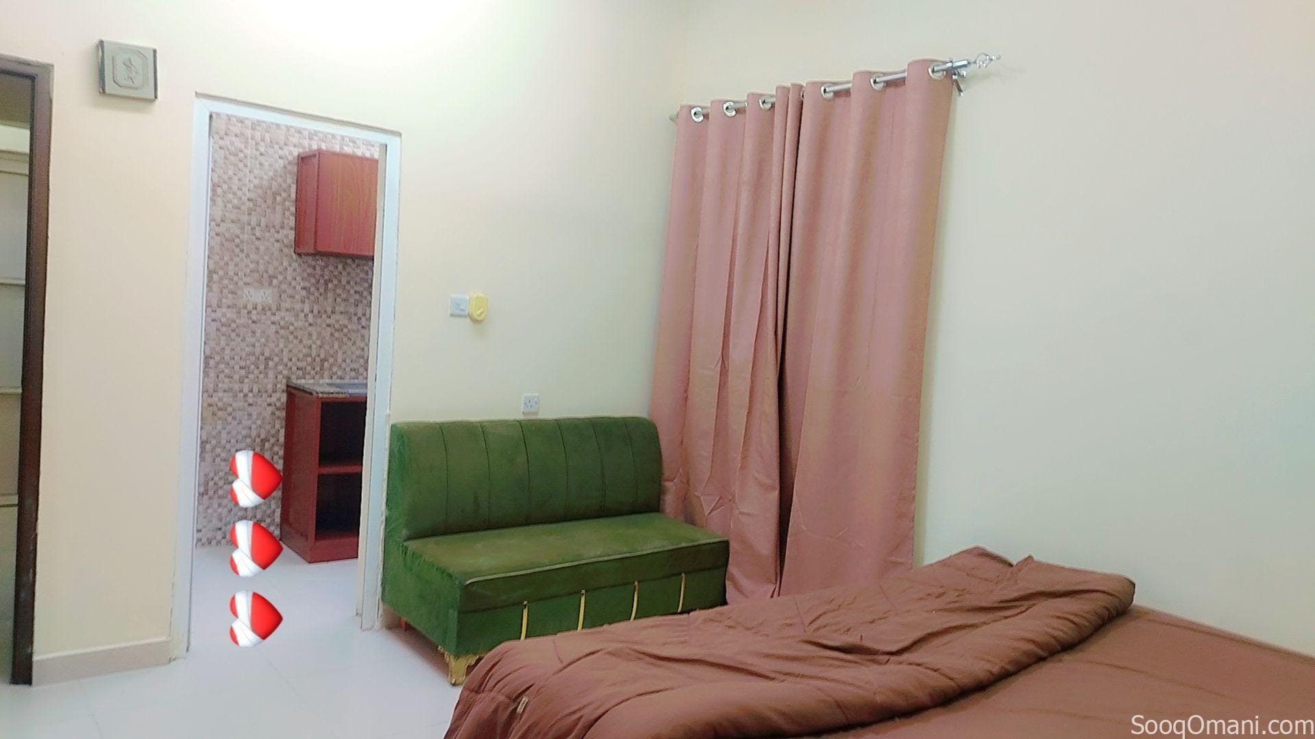 غرفه ودورة مياه بمطبخ بمقدم شهرين وبدون عقد