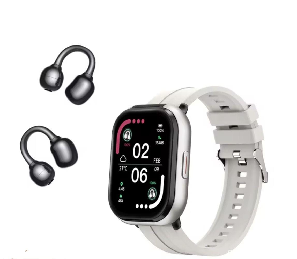 Smartwatch with built-in earphones, water resistant