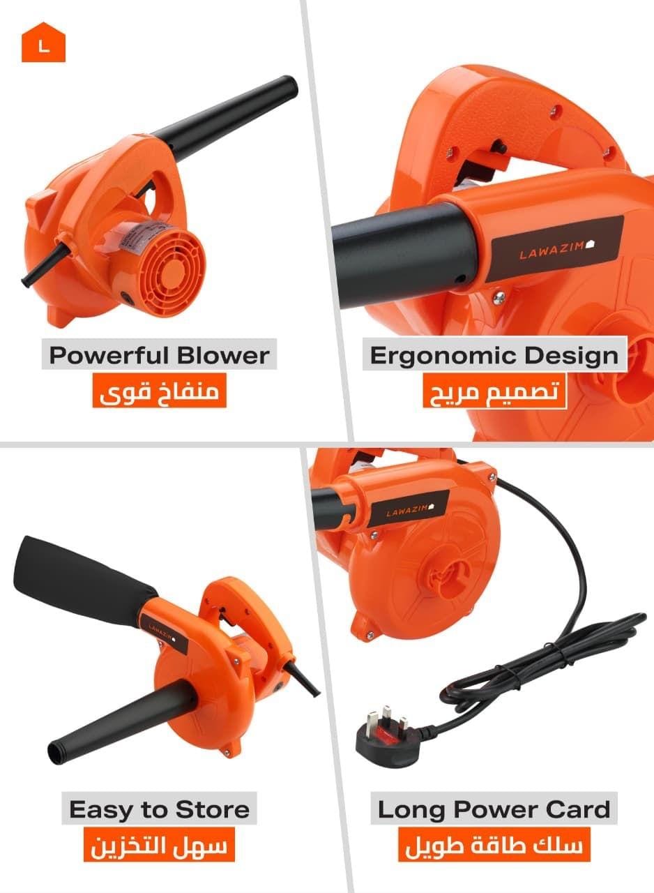 منفاخ هواء ومكنسة كهربائية 2 في 1 شفط ونفخ قوي