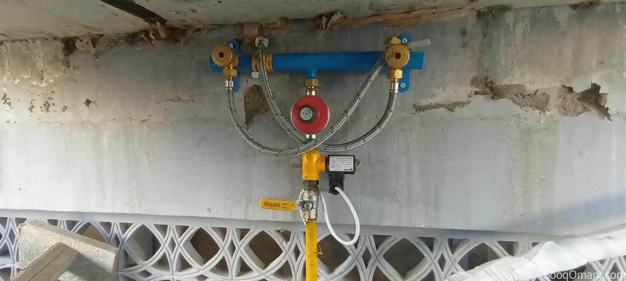 Gas pipe line instillations