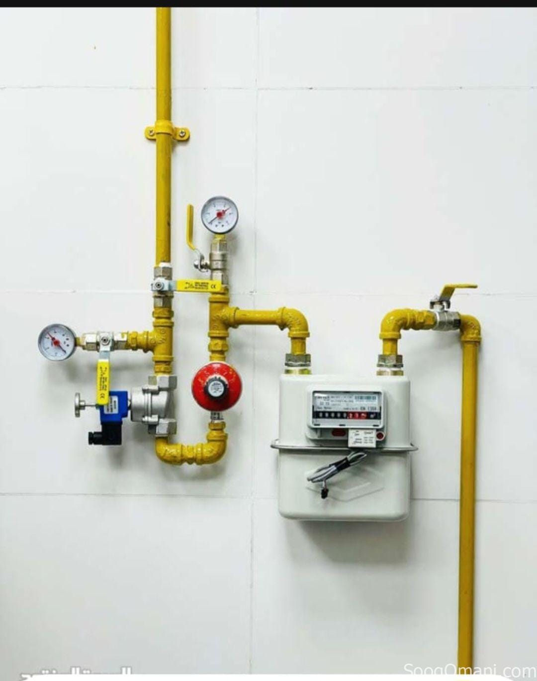 Gas pipe line instillations