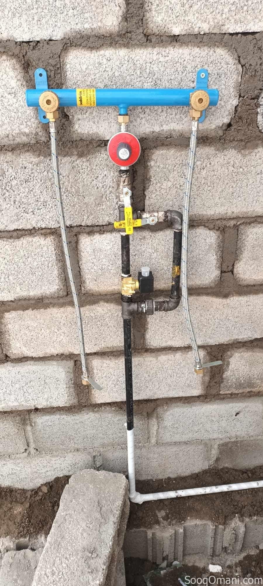 Gas pipe line instillations