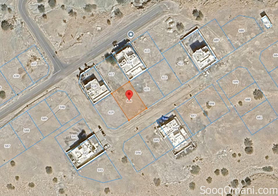 Residential land for sale in Al Amerat Heights, Phase 9