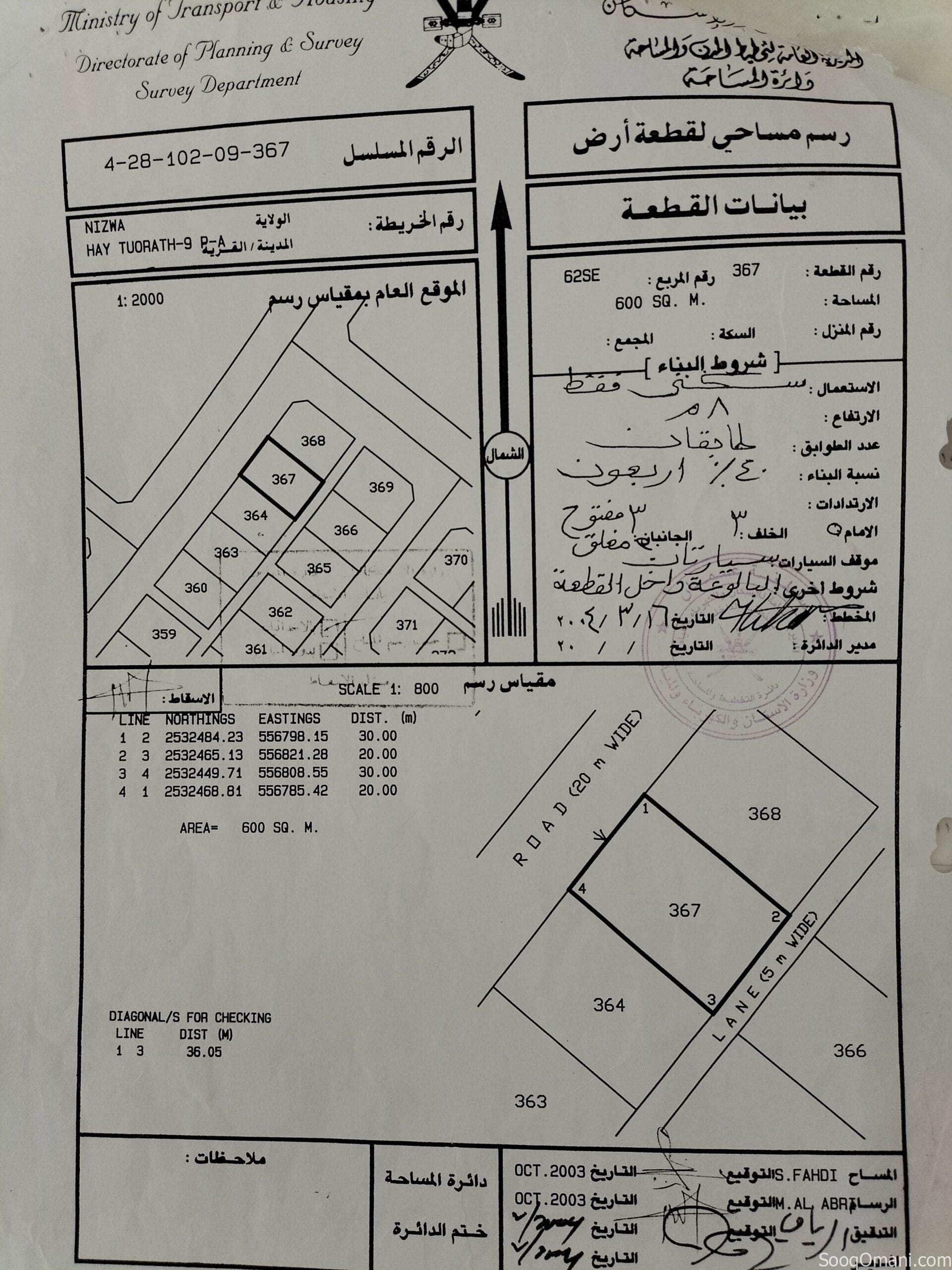 أرض سكنيه في حي التراث /9