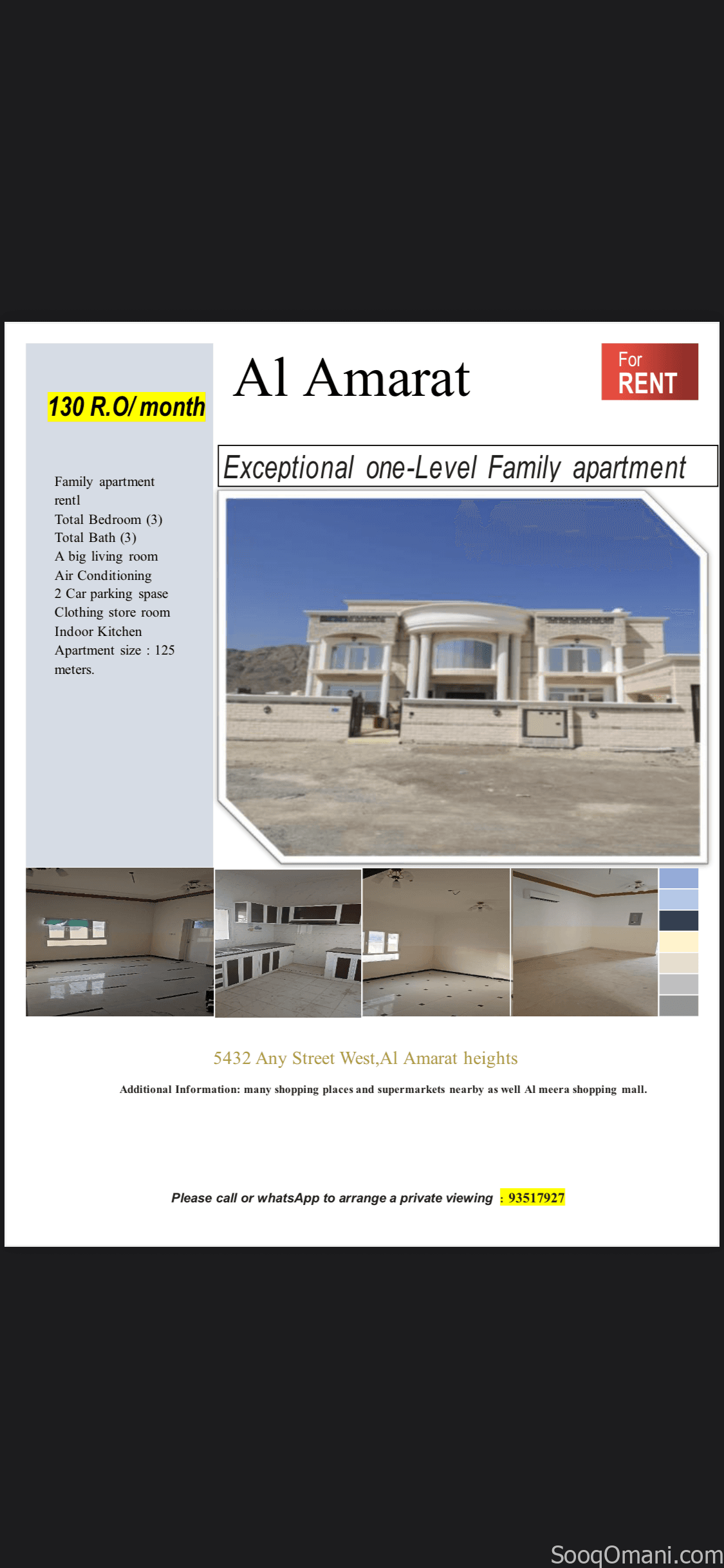 apartment for rent in AlAmrat