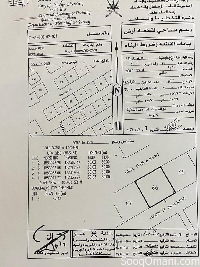 ارض ف عوقد الشماليه مربع (ز)