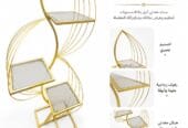 Iron and glass/marble stands