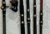 Sale and repair of broken fishing rods and their spare parts