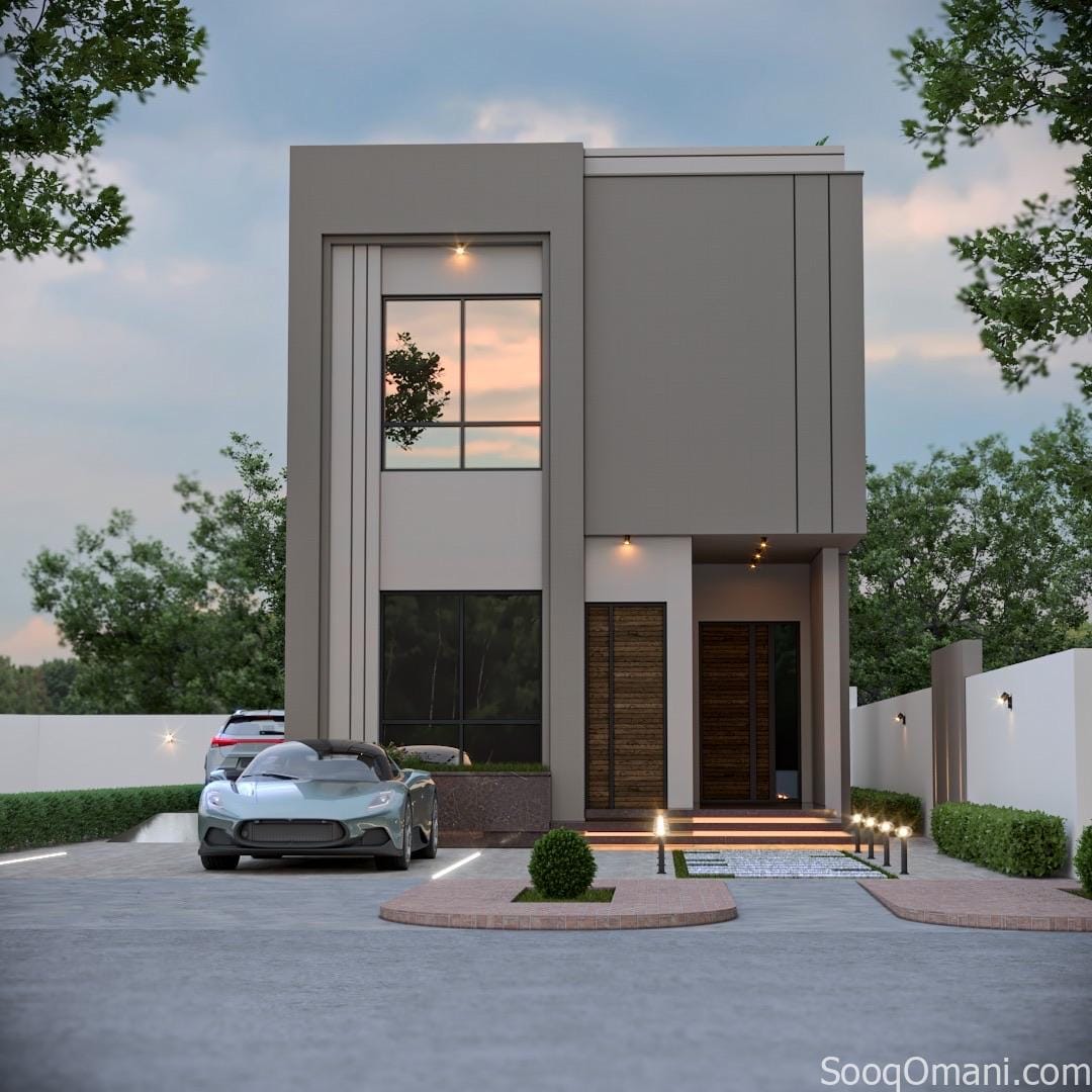 A detached villa in Al Amerat, Block 11/1, two floors, close to Badr Al Din Mosque