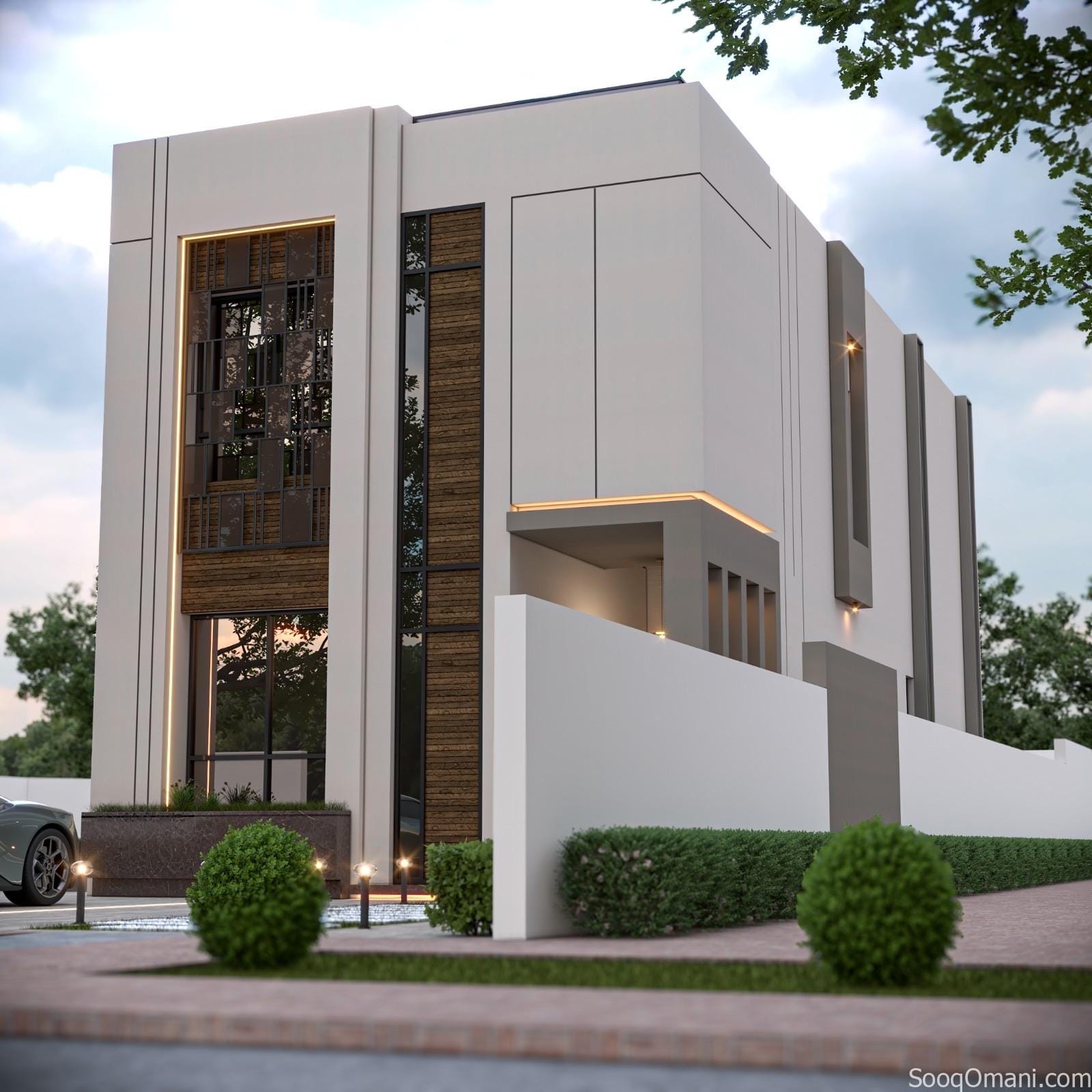 A detached villa in Al Amerat, Block 11/1, two floors, close to Badr Al Din Mosque