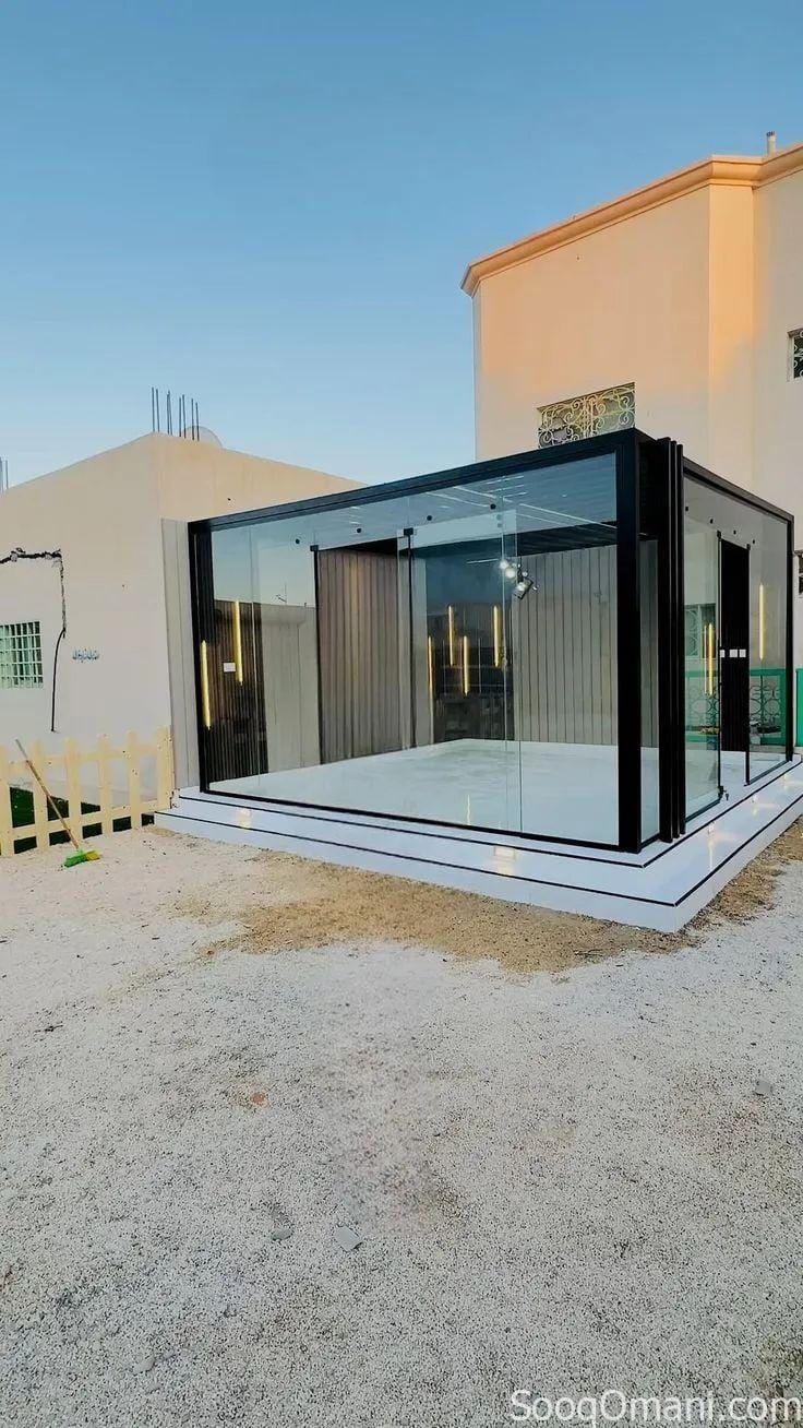 بناء مجالس زجاجيه وبناء سندويتش فنل