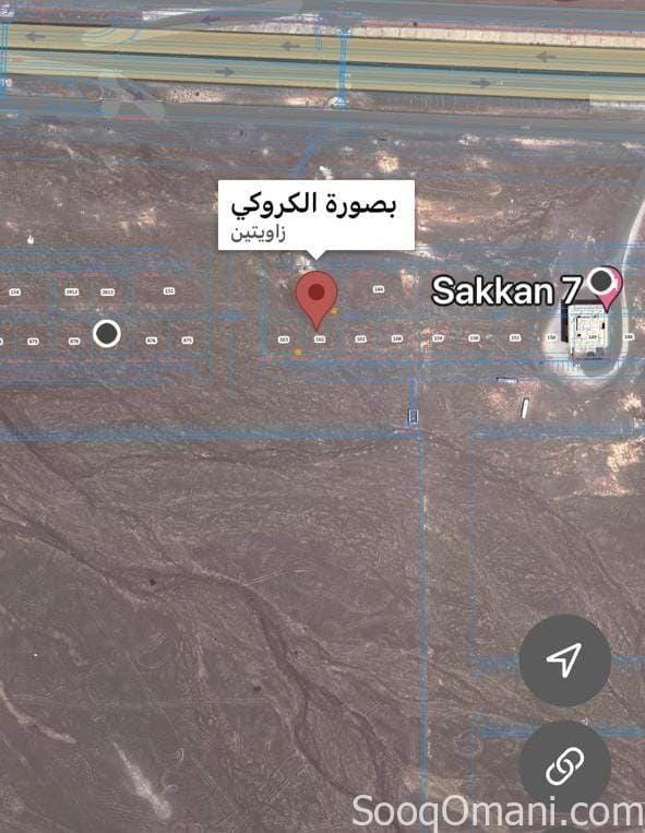 للبيع أرض تجارية في البريمي العقدة الجنوبية
