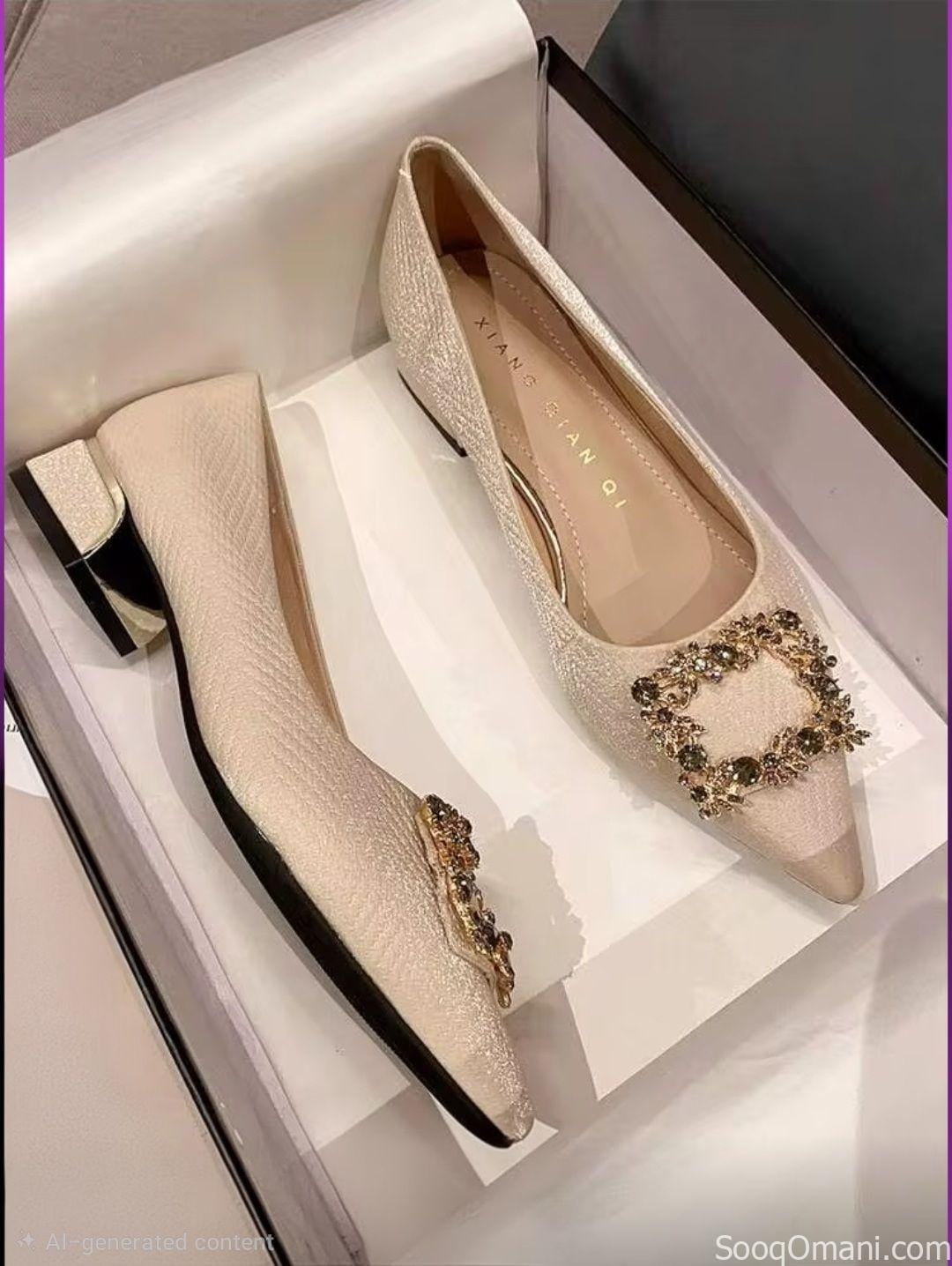 Elegant Women’s Beige Heels for Special Occasions (New)