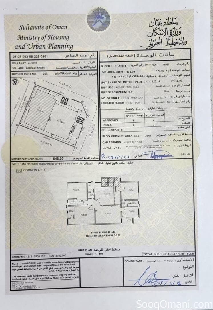 3-Bedroom Apartment for Sale in Al-Mabelah