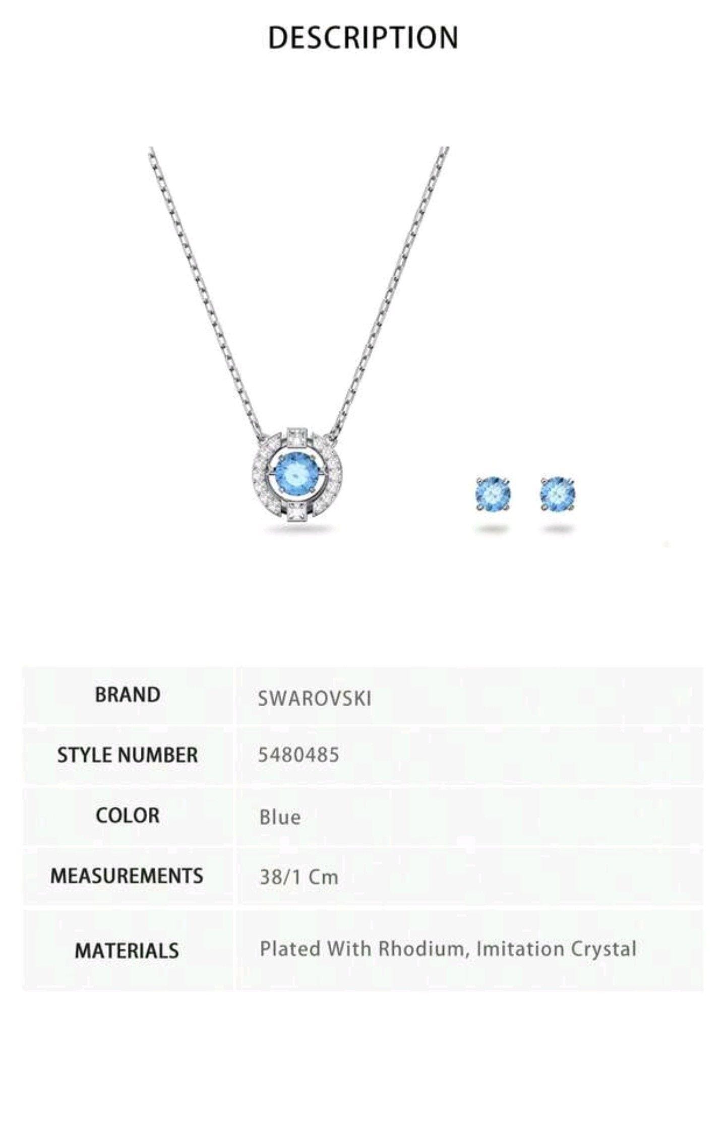 طقم قلادة سوارفسكي