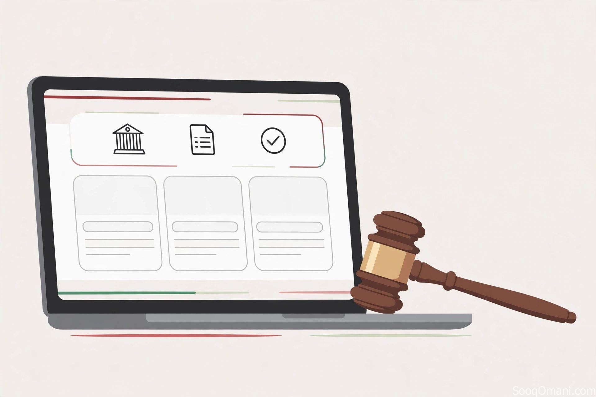 Assistance needed to file an online lawsuit for a person with a physical disability in Al Seeb