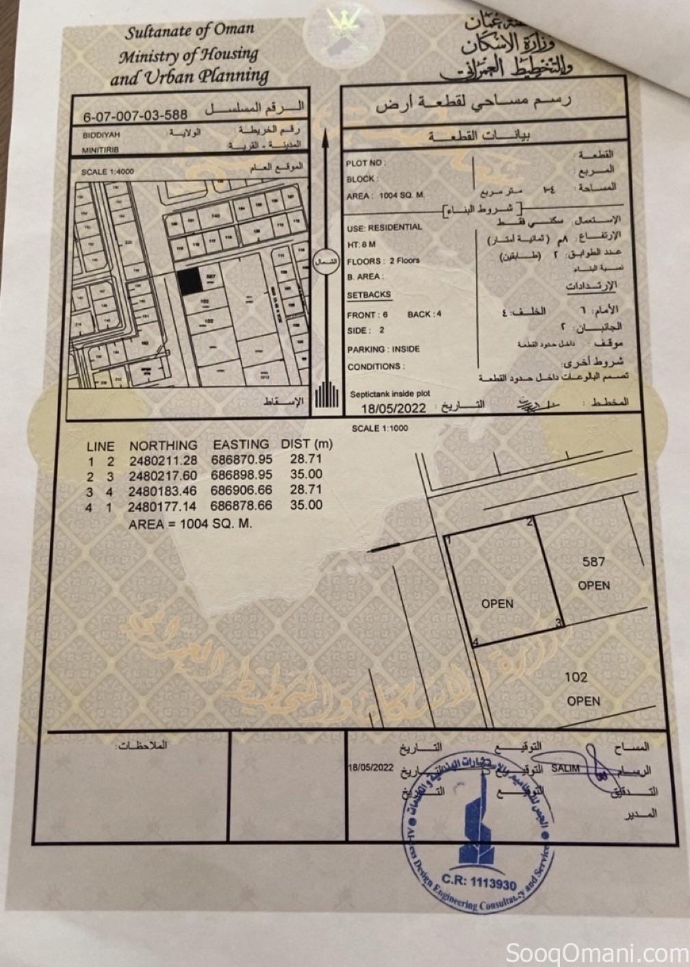 أرضين سكنية في ولاية بديه