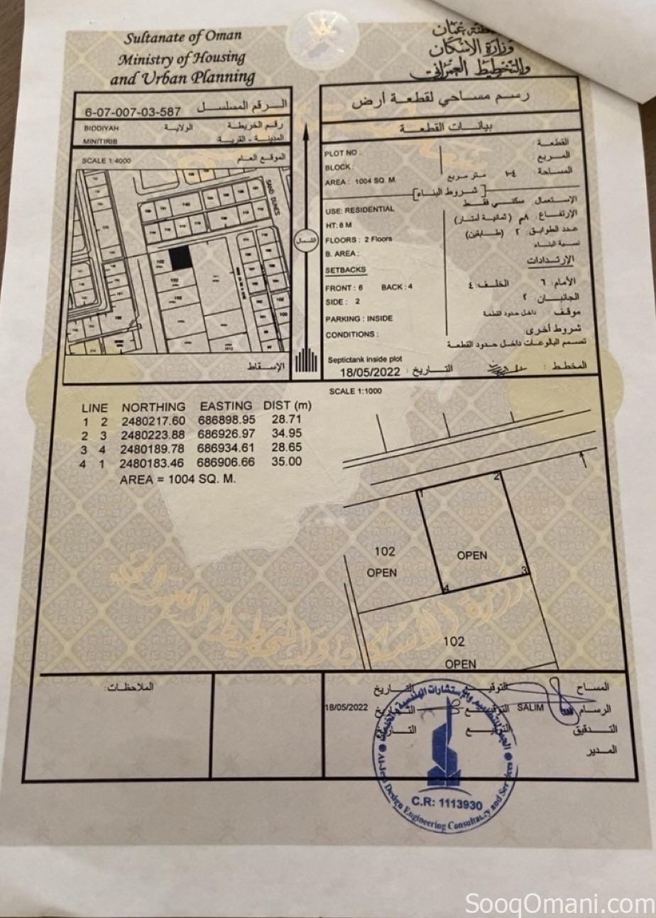 أرضين سكنية في ولاية بديه