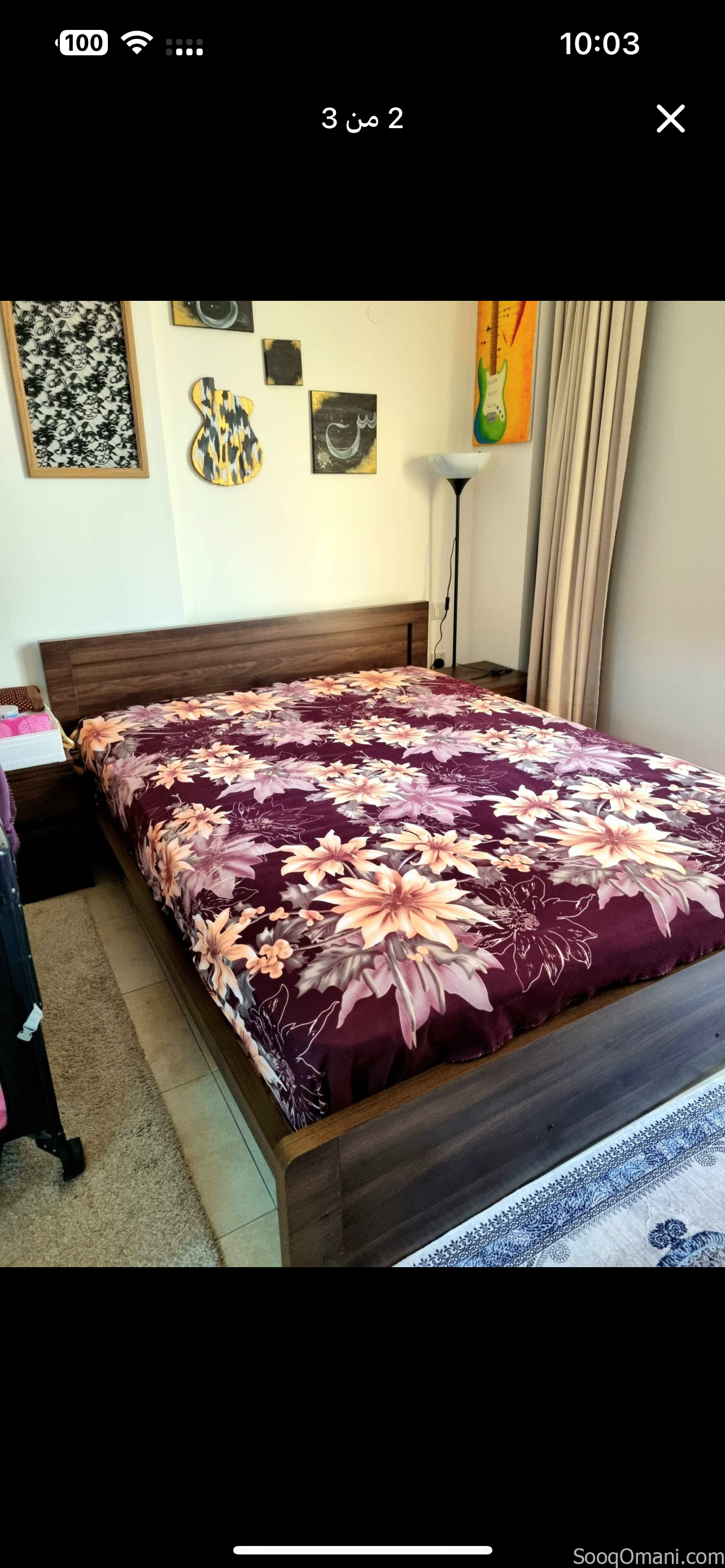 سرير مقاس 150×200 (Queen) – بدون مرتبة