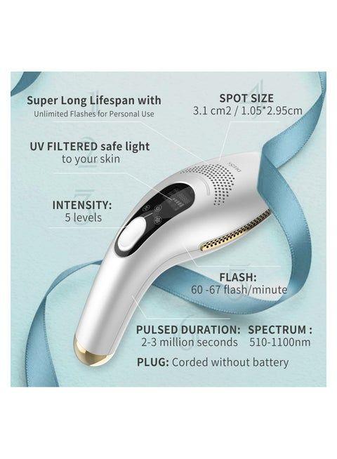 جهاز الليزر المنزلي لإزالة الشعر Golden DEESS IPL Beauty Device